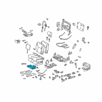 OEM Lexus LX570 Heater Assembly, Seat Diagram - 87510-60390