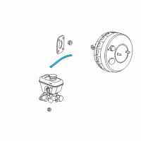 OEM 2010 Jeep Commander Hose-Brake Booster Vacuum Diagram - 52089996AD