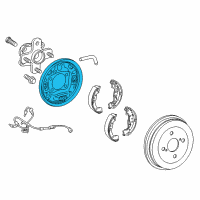 OEM 2013 Scion iQ Splash Shield Diagram - 47043-74010