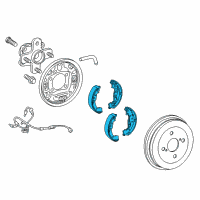 OEM 2013 Scion iQ Brake Shoes Diagram - 04495-74030