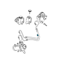 OEM 2003 Jeep Grand Cherokee Clamp-Hose Diagram - 53041045