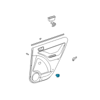 OEM 2006 Pontiac Vibe Switch, Rear Side Door Window *Gray Diagram - 88970368