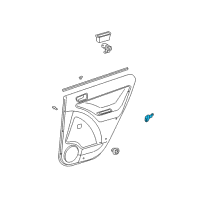 OEM 1998 Chevrolet Prizm Switch, Rear Side Door Jamb Diagram - 94857226