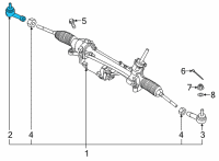 OEM Hyundai Ioniq 5 END ASSY-TIE ROD, RH Diagram - 56825-GI000