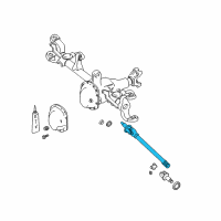 OEM 2002 Jeep Wrangler Axle Shaft Assembly Diagram - 4874302