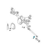 OEM 2006 Jeep Wrangler Front Axle U Joint Diagram - 5083670AA