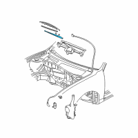 OEM 1999 Oldsmobile Cutlass Arm Asm-Windshield Wiper (LH) Diagram - 22625119