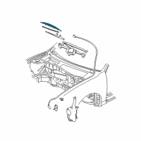 OEM 2003 Chevrolet Malibu Wiper Blade Diagram - 22700263