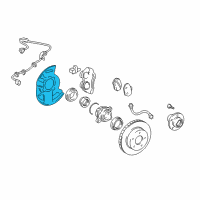 OEM Toyota FJ Cruiser Dust Shield Diagram - 47781-35160