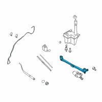 OEM 2009 Kia Borrego Link Assembly-Windshield Wiper Diagram - 981202J000