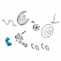 OEM 2019 Toyota Prius AWD-e Caliper Mount Diagram - 47821-47110