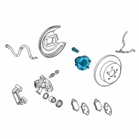 OEM 2022 Toyota Prius Hub & Bearing Assembly Diagram - 42410-47030