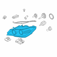 OEM 2012 BMW Z4 Right Headlight Diagram - 63-12-7-228-868