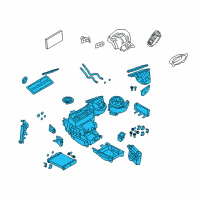 OEM Saturn Astra Heater Core Diagram - 93185943