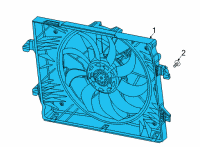 OEM 2022 Jeep Grand Wagoneer Fan Assembly-Radiator Cooling Diagram - 68268606AE