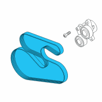 OEM 2018 BMW 328d xDrive Ribbed V-Belt Diagram - 11-28-8-519-128