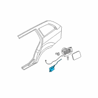 OEM BMW 335i Filler Flap Actuator Diagram - 67-11-6-985-880