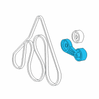 OEM Ford Excursion Serpentine Tensioner Diagram - F8UZ-6B209-CA