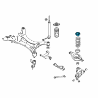 OEM 2014 Infiniti QX60 Seat-Rubber, Rear Spring Diagram - 55036-3JA0A
