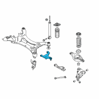 OEM 2015 Nissan Murano Arm Rear Suspension LH Diagram - 55502-5AA0B