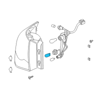 OEM Chevrolet Signal Lamp Bulb Diagram - 15829331