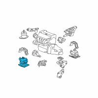 OEM 2004 Acura TSX Rubber Assembly, Front Engine Mounting (Mt) Diagram - 50830-SEA-E12