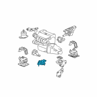 OEM 2008 Acura TSX Rubber, Front Transmission Mounting (Lower) (Mt) Diagram - 50850-SDA-A10