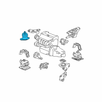 OEM 2006 Acura TSX Rubber Assembly, Engine Side Mounting (Mt) Diagram - 50820-SEA-E11