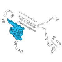 OEM 2019 BMW X2 Exchange.Turbocharger W.Exhaust Manifold Diagram - 11-65-8-626-637