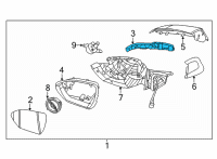 OEM Hyundai Tucson LAMP ASSY-OUTSIDE MIRROR, RH Diagram - 87624-CW000