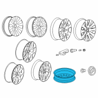 OEM 2012 Buick Regal Compact Spare Diagram - 13219390