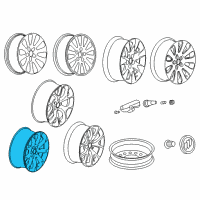 OEM Chevrolet Impala Wheel, Alloy Diagram - 13258241