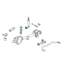 OEM 1984 Ford Thunderbird Shock Lower Bracket Diagram - F4ZZ-18164-B