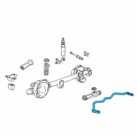 OEM 2000 Ford Mustang Stabilizer Bar Diagram - F6ZZ-5A772-BA