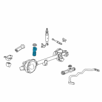 OEM 1999 Ford Mustang Coil Springs Diagram - F5ZZ5560AA