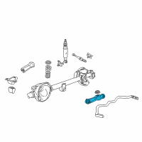 OEM 2001 Ford Mustang Lower Control Arm Diagram - XR3Z-5A649-BA