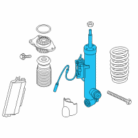 OEM BMW 550i GT Rear Left Shock Absorber Diagram - 37-12-6-796-943