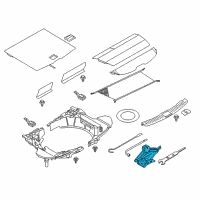 OEM 2017 Infiniti QX70 Jack Complete Diagram - 99550-1JA0A