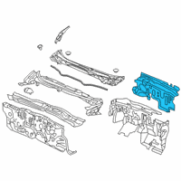 OEM Honda Insulator, Dashboard (Lower/Outer) Diagram - 74251-TGG-A00