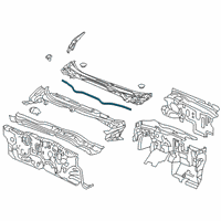 OEM 2020 Honda Civic Rubber, RR. Hood Seal Diagram - 74143-TEA-T01