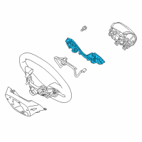 OEM 2022 Hyundai Accent Steering Remote Control Switch Assembly Diagram - 96700-J0200-RDR