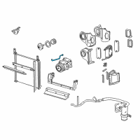 OEM 2000 Mercury Mountaineer Hose & Tube Assembly Diagram - F5TZ-19837-A
