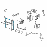 OEM 2000 Mercury Mountaineer Condenser Diagram - F87Z-19712-CA