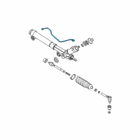 OEM 2001 GMC Sierra 1500 HD Pipe Asm, Steering Gear(Long) Diagram - 26078155