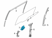 OEM Kia Carnival MOTOR ASSY-POWER WDO Diagram - 83450R0000