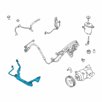 OEM BMW 740i Dynamic Drive Return Pipe Diagram - 32-41-6-789-452