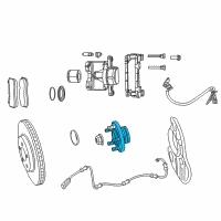 OEM 2011 Dodge Charger Brake Hub And Bearing Diagram - 68302651AA