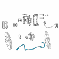 OEM 2009 Chrysler 300 Sensor-Anti-Lock Brakes Diagram - 4779244AD