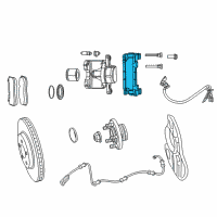 OEM 2010 Dodge Challenger Adapter-Disc Brake CALIPER Diagram - 5137613AC