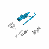 OEM 2007 Lexus RX400h Column Assy, Steering Diagram - 45250-48060